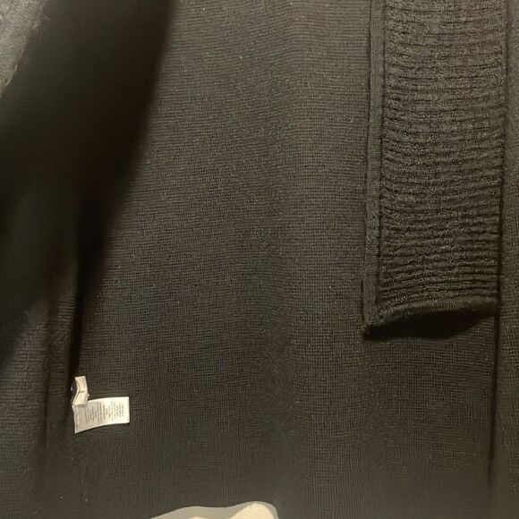LOFT- Merino Wool Blend Long Sleeve Waterfall Style Open Front Cardigan- Size L - Picture 6 of 7